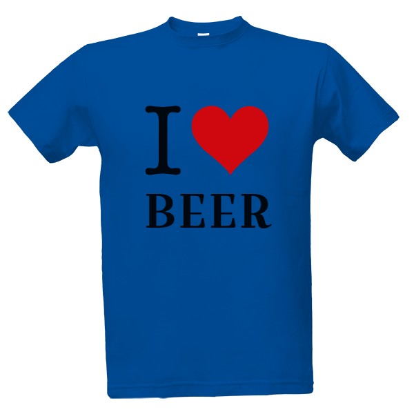 Tričko s potiskem Tričko I LOVE BEER