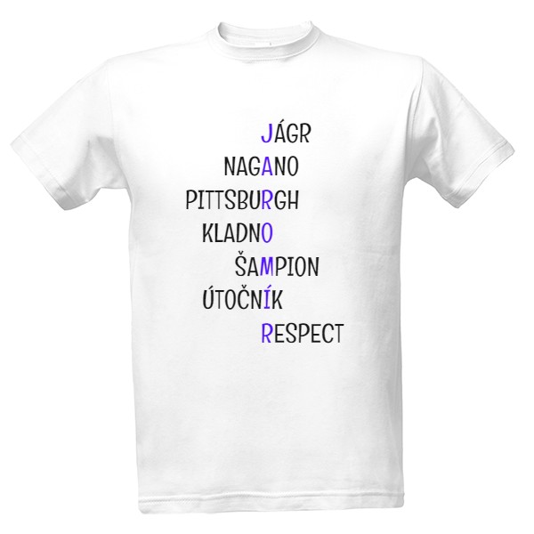 Tričko s potiskem Tričko Jaromír Jágr