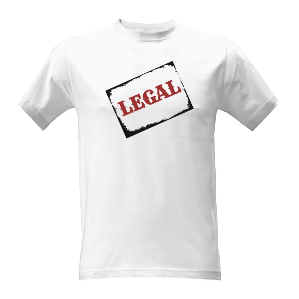 Tričko s potiskem Tričko - LEGAL 