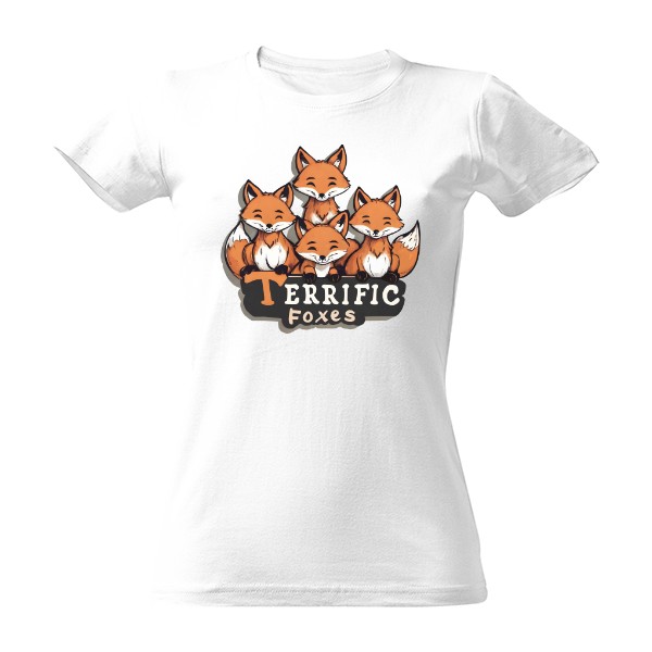 Tričko s potiskem Tričko Little Foxes dámské