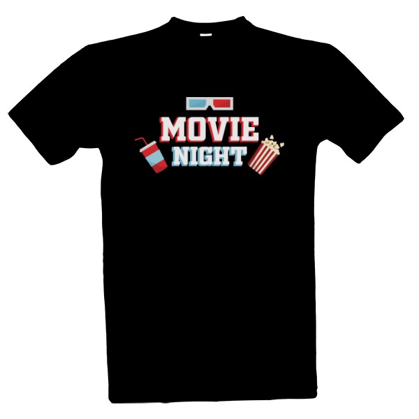 Tričko s potiskem Tričko Movie night 