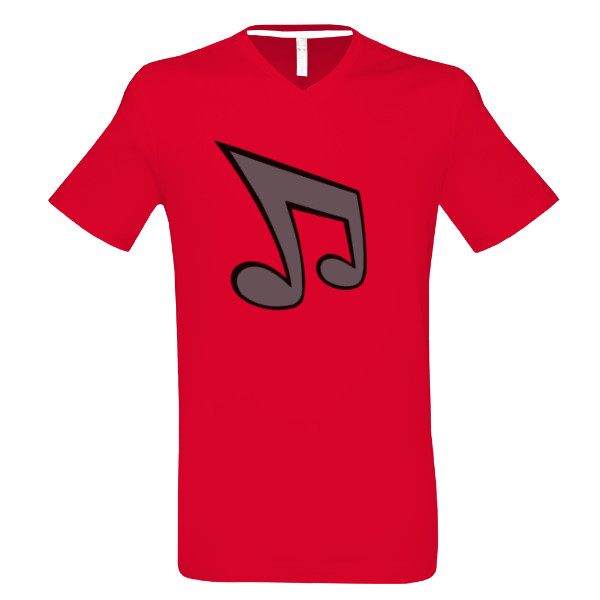 Tričko s potiskem Tričko music červené 