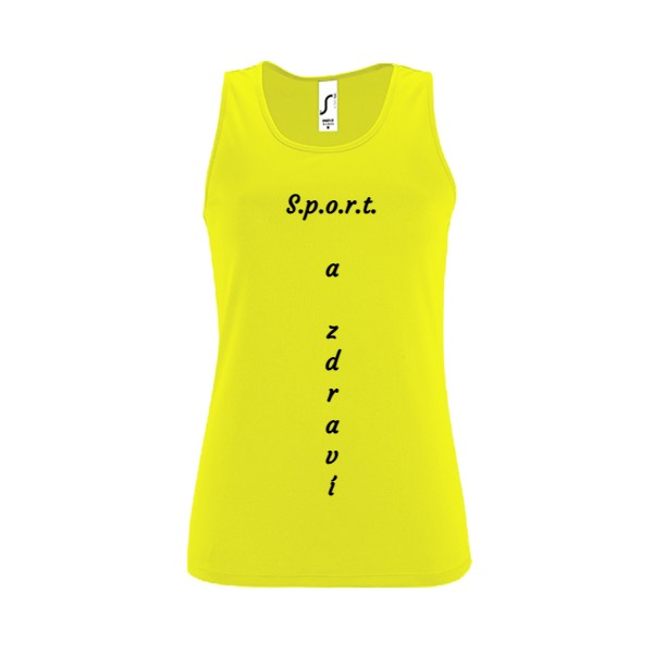 Dámské funkční tílko s potiskem Tričko na sport