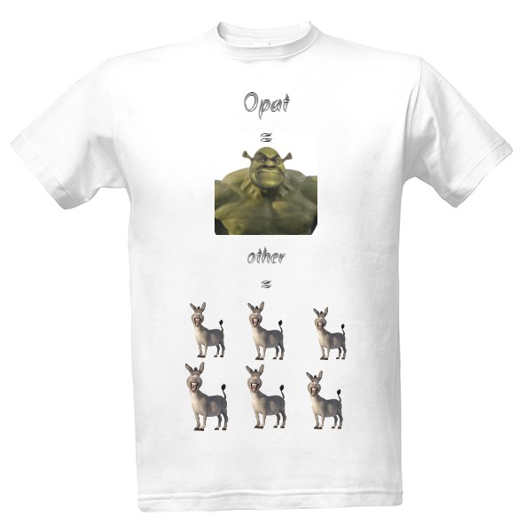 Tričko s potiskem Opat vs other