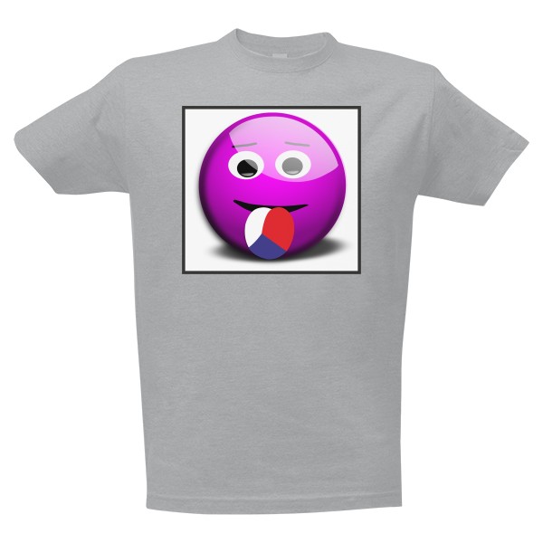 Tričko s potlačou Czech tongue (pánské triko)