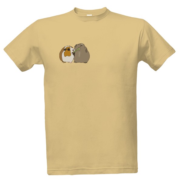 Tričko s potiskem Tričko pánské - morčata