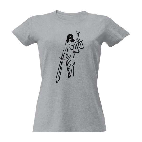 Tričko s potiskem Tričko pro právničku soudkyni spravedlnost