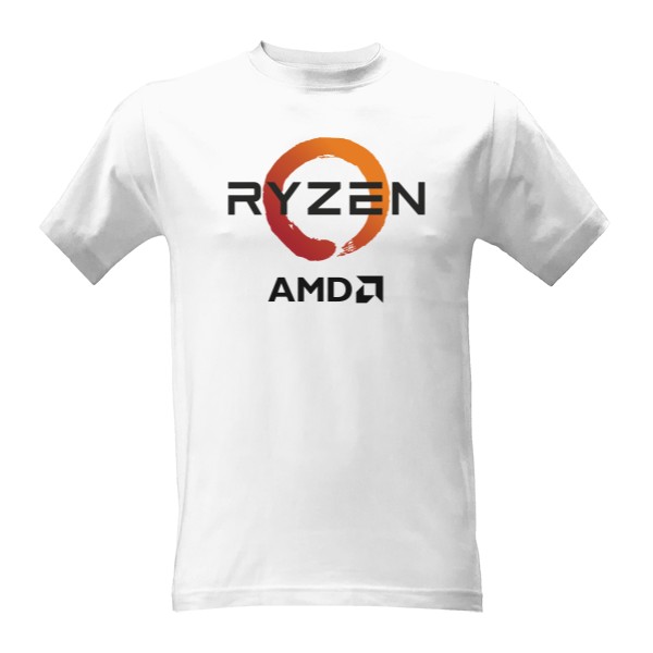 Tričko s potiskem Tričko Ryzen CPU black