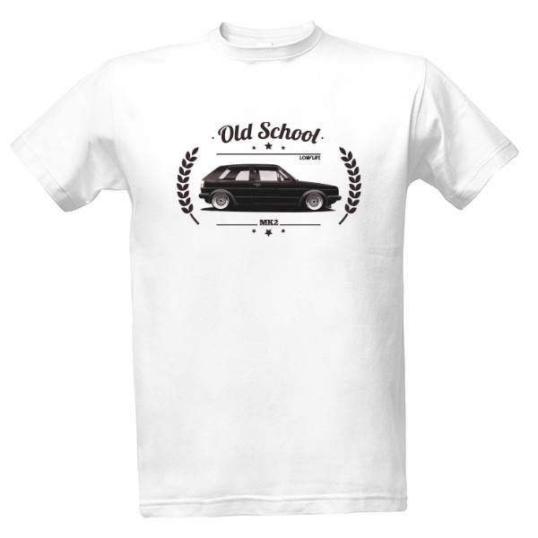 Tričko s Motívom Golf MK2 Old School