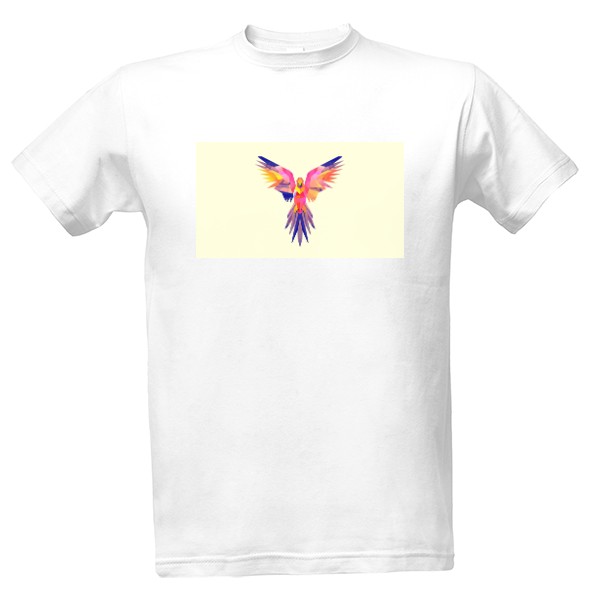 Tričko s potiskem tričko s papouškem