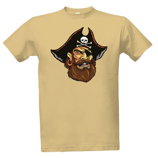 Tričko s potiskem Tričko s pirátem