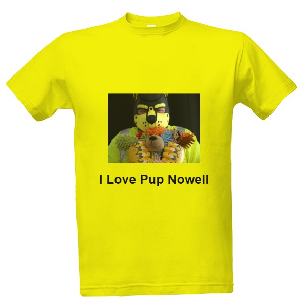 Tričko s popiskem : Miluji štěně Nowella 