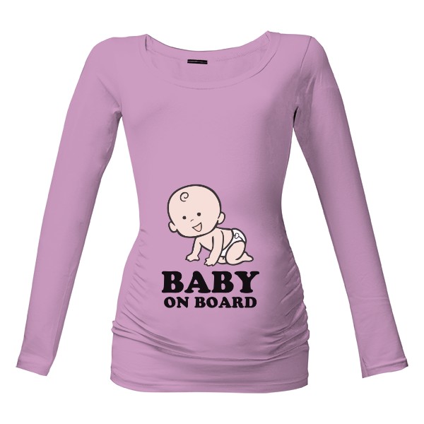 Tričko s potiskem TRIČKO S POTISKEM BABY ON BOARD