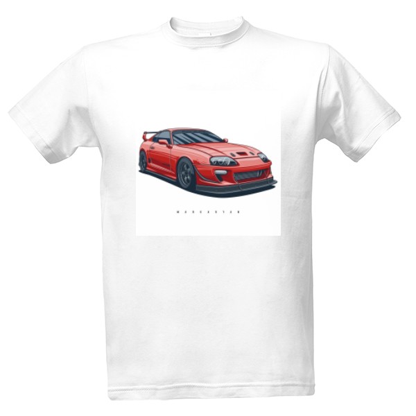 Tričko s potiskem Tričko Supra červená