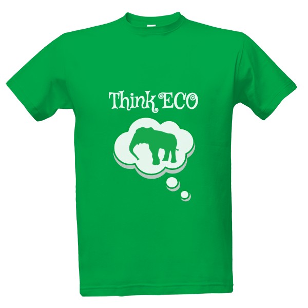 Tričko s potiskem Tričko Think ECO slon