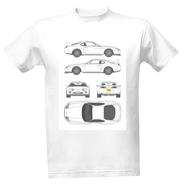 Tričko s potiskem Tričko Toyota Supra 3