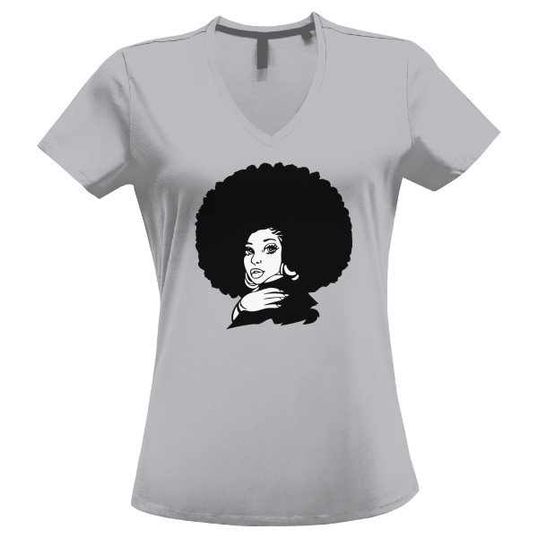 Tričko s potiskem triko black lady