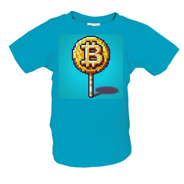 Tričko s potiskem BTC Lollipop - Sladká Krypto-Pauza