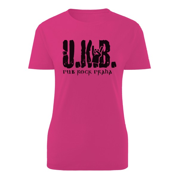 triko damske ruzove logo ukb