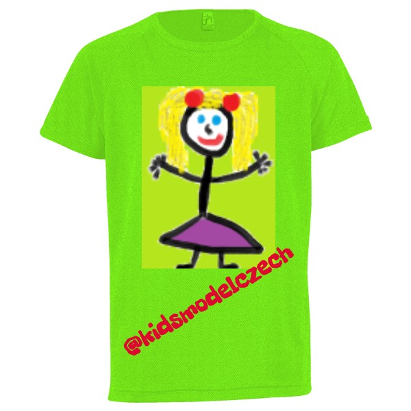 Dětské funkční tričko  s potiskem Triko handmade merch