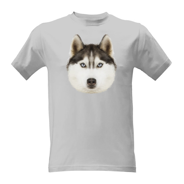 Tričko s potiskem Triko Hlava Huskyho 