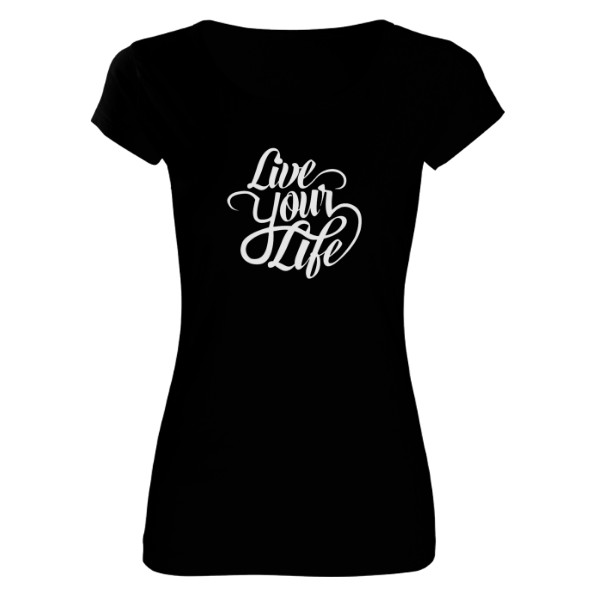 Tričko s potiskem triko live