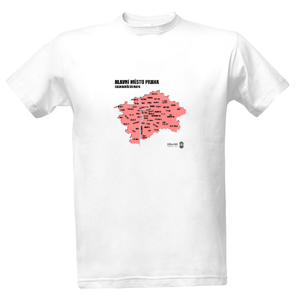 Tričko s nekorektní mapou Prahy