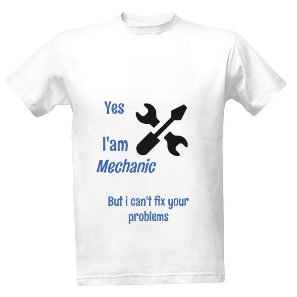 Tričko s potiskem Triko mechanik 
