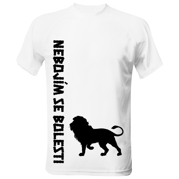 Pánské funkční tričko s potiskem triko nebojím se bolesti