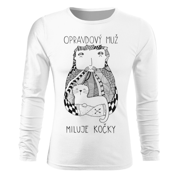 Tričko s potiskem Triko "opravdový muž" 2