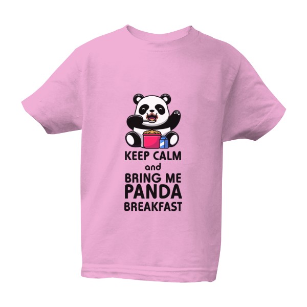 Tričko s potiskem Triko Panda Breakfast