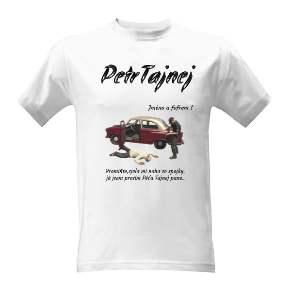 Tričko s potiskem Triko P.T. Děda autotrafic
