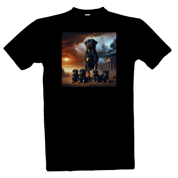 Tričko s potiskem Rotvajler: Antický Hrdina