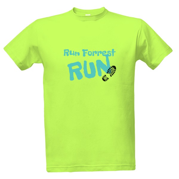 Triko Run Forrest limetkové T-shirt