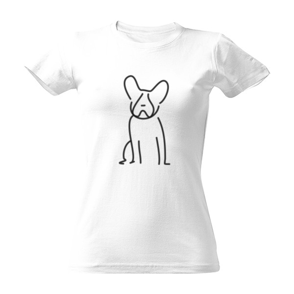 Triko s ilustrací bostonského teriéra