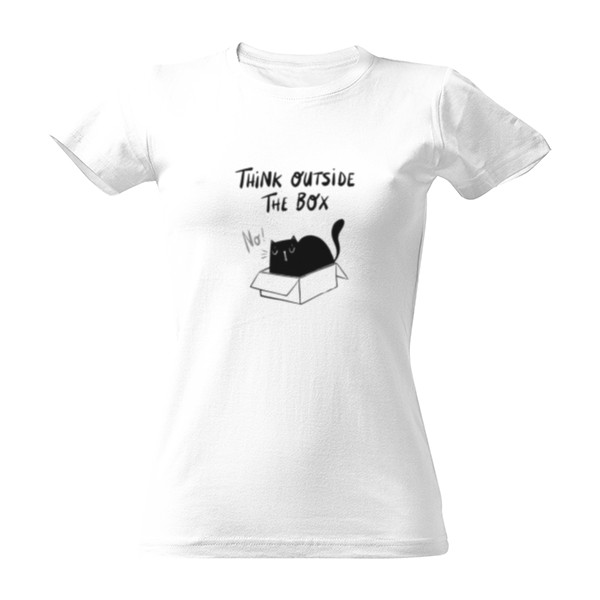 Tričko s potiskem Triko s kockou Think outside of the box