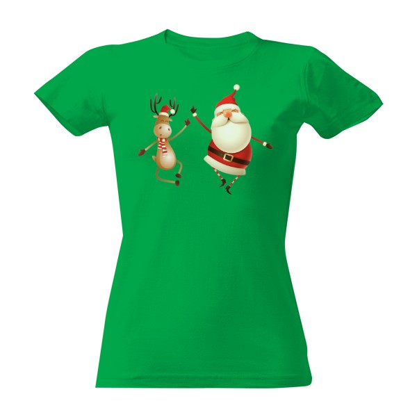 Tričko s potiskem Triko s vánočním motivem - dámské