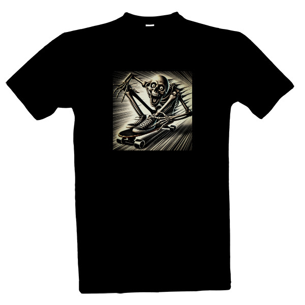 Tričko s potiskem Triko skate not dead