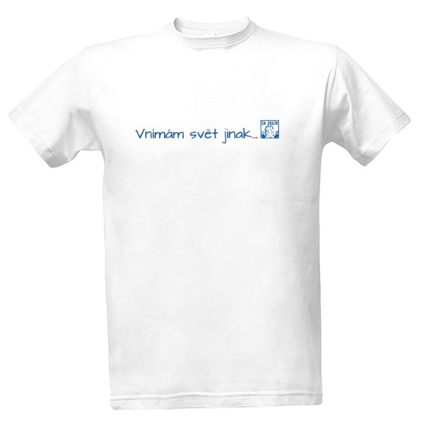 Tričko s potlačou triko "vnímám"