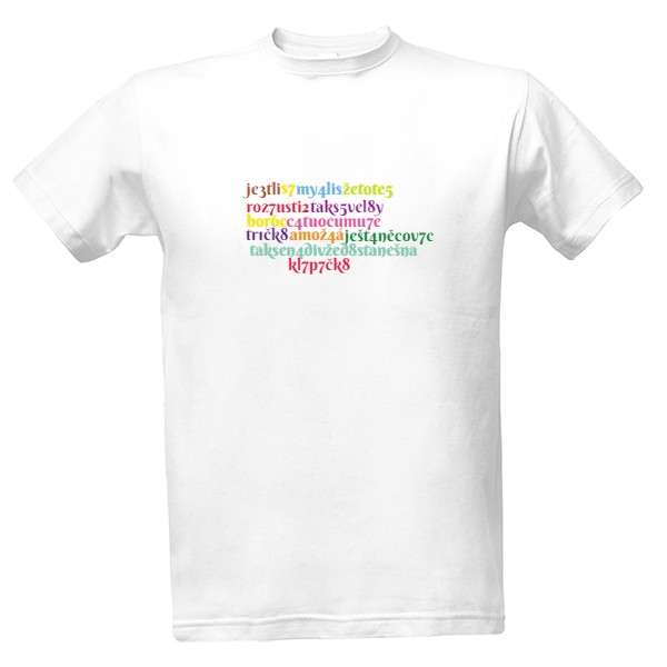 Tričko s potiskem Triko s nápisem