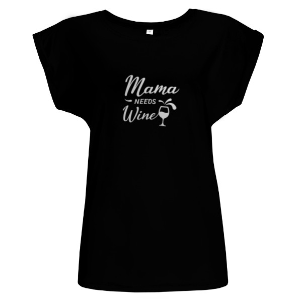 Tričko s potiskem triko wine