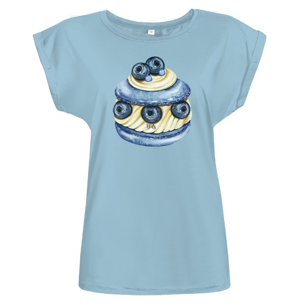 Makronka s borůvkami