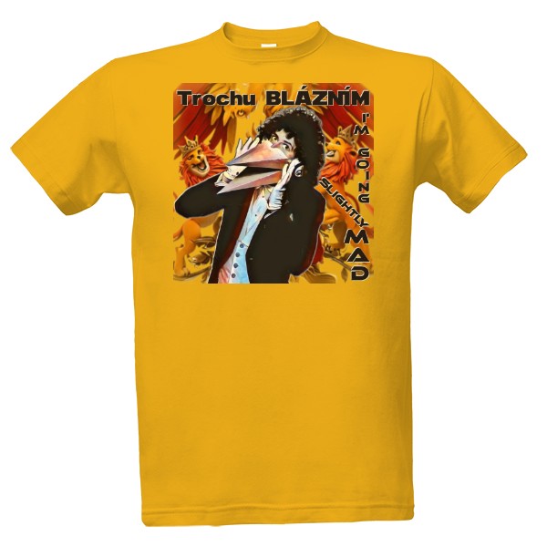 T-shirt Trochu BLÁZNÍM – Brian May from Queen - MEN'S IMPERIAL