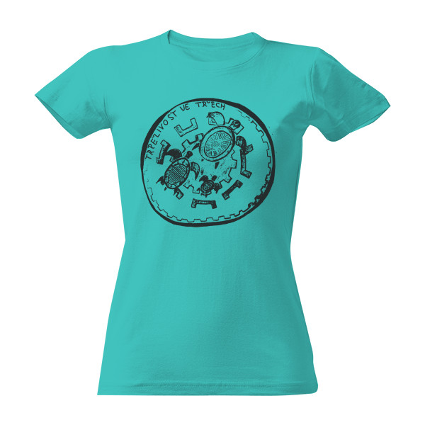 Tričko s potiskem trpělivost ve třech