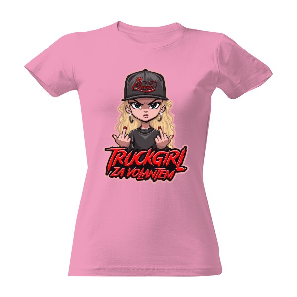 Tričko s potiskem TRUCK GIRL BLOND
