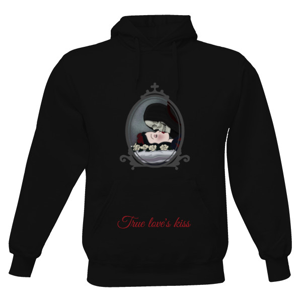 Pánská mikina s kapucí s potiskem True love's kiss 