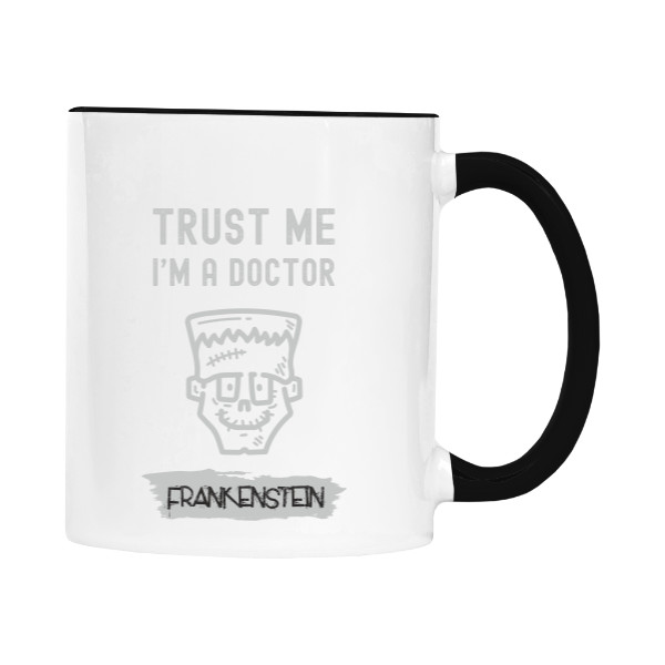 Cup colourful s potiskem Trust me - Frankenstein