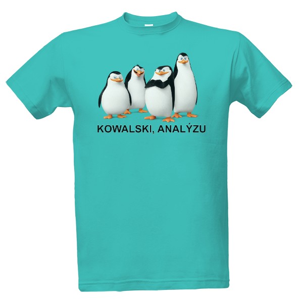 Tričko s potiskem tučňáci z Madagaskaru