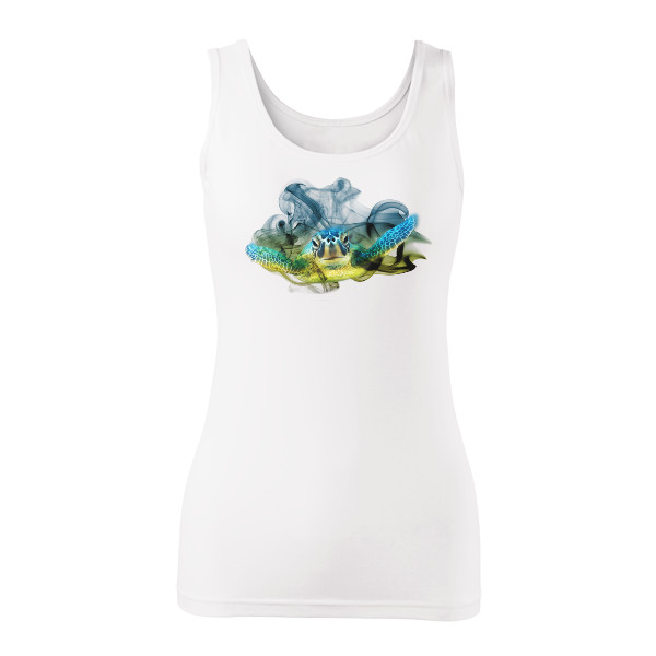 Tričko s potiskem Turtle Crop top
