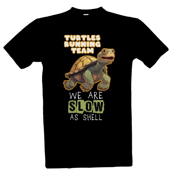 Turtles running team T-shirt